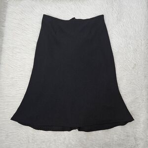 Elegant Black A-Line Skirt for Women - Sleek Everyday Staple